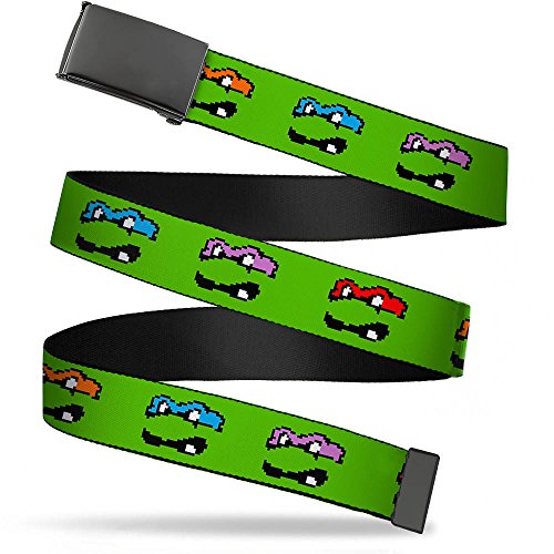 Buckle-Down Web Belt Ninja Turtles 3.2 cm, Classic Tmnt - Caras