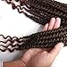 8 Packs Crochet Hair For Black Women Pre-looped Passion Twist Hair Crochet Ombre Brown Twist Hair 12 Inch Short Crochet Braids Spring Twist Crochet Hair Curly Ends (Black&Brown(1B/30#))