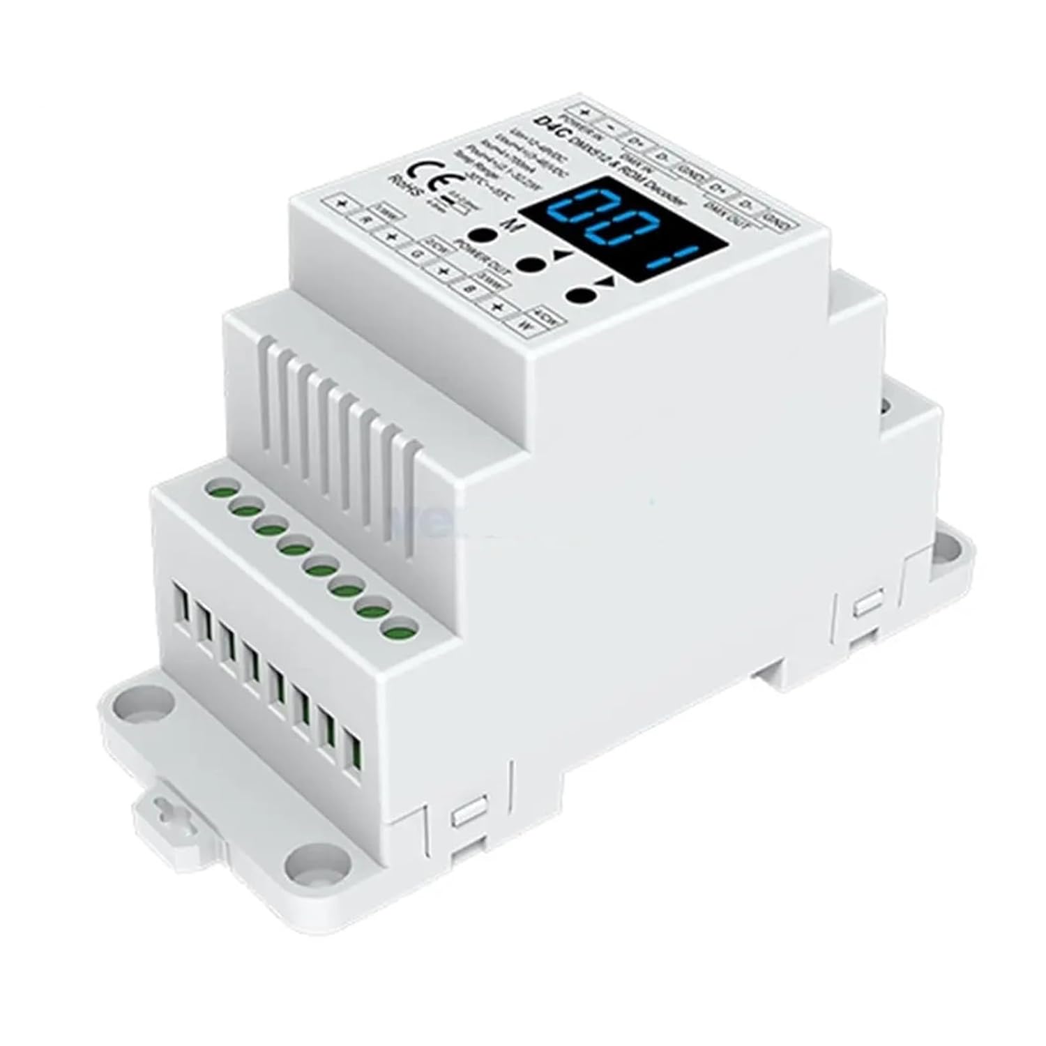 D4C Rail D4C-L D4C-XE 4CH D32C​​ 32 CH DMX512 Constant Current DC12V-48V RDM decoder Receiver(D4C(350-1200mA))