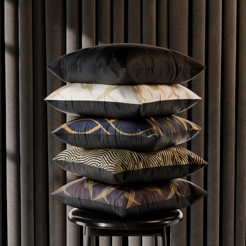 Image of Stoa Paris Cushion Cover Set of 5, Home Decor for Sofa, Bed & Living Room, Digital Printed Cushion Cover 16 Inch x 16 Inch, Soft Touch Finish, Hidden Zip Closure, Cordelia's Embrace - Cordelia