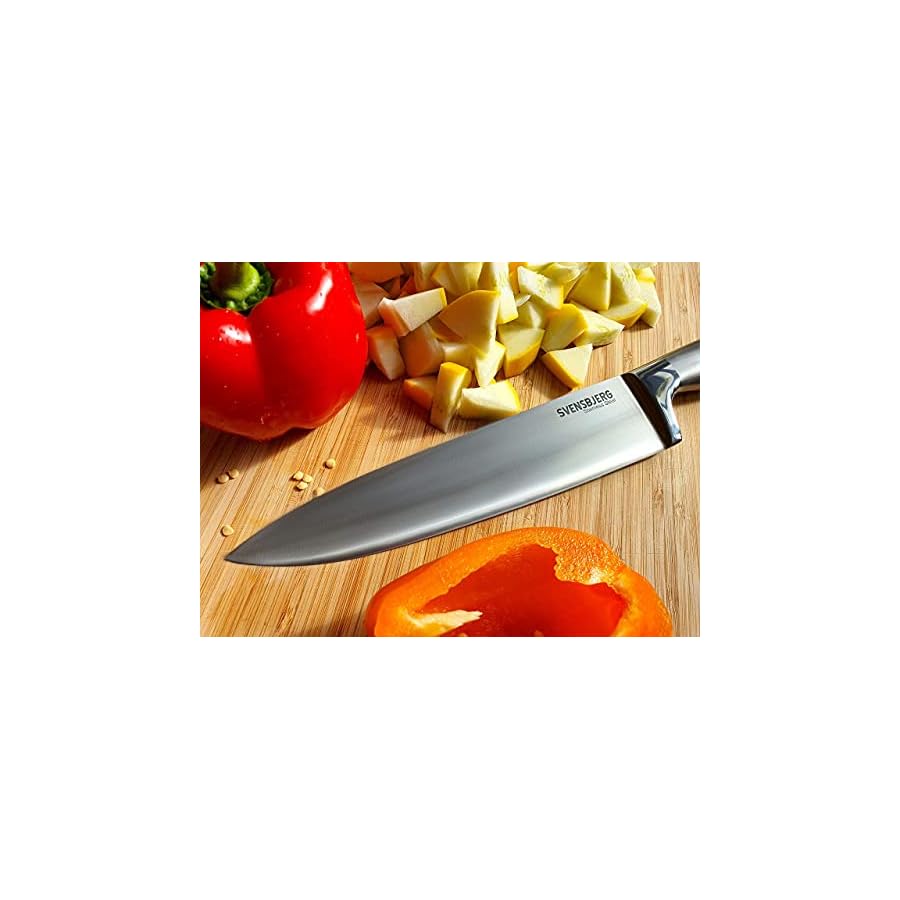 Svensbjerg-Modern-Silver-Chef-Kitchen-Knife-Set-without-Block-Chef-Knife-Set-for-Cooking-Knife-Set-for-Kitchen-Stainless-Steel-Sharp-German-Brand-SB-KS101 Svensbjerg Modern-Silver Chef Kitchen Knife Set without Block, Chef Knife Set for Cooking, Knife Set for Kitchen, Stainless Steel, Sharp, German Brand | SB-KS101