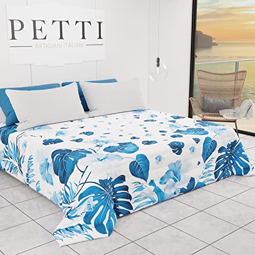 Colcha tropical para decorar dormitorios luminosos en primavera y verano 2