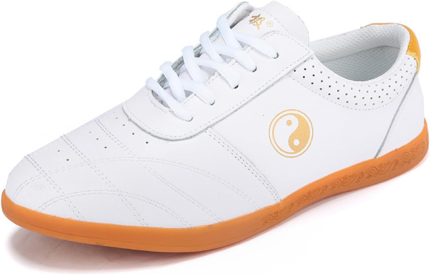 Tai Chi Martial Arts Shoes, Kung Fu Sneakers Wushu Shoes for Men and Women, Unisex Taekwondo Gym Sports Shoes Training Shoes(Size:45EU,Color:White)