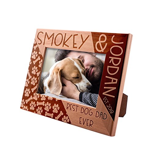 Personalized Engraved Dog Dad Frame