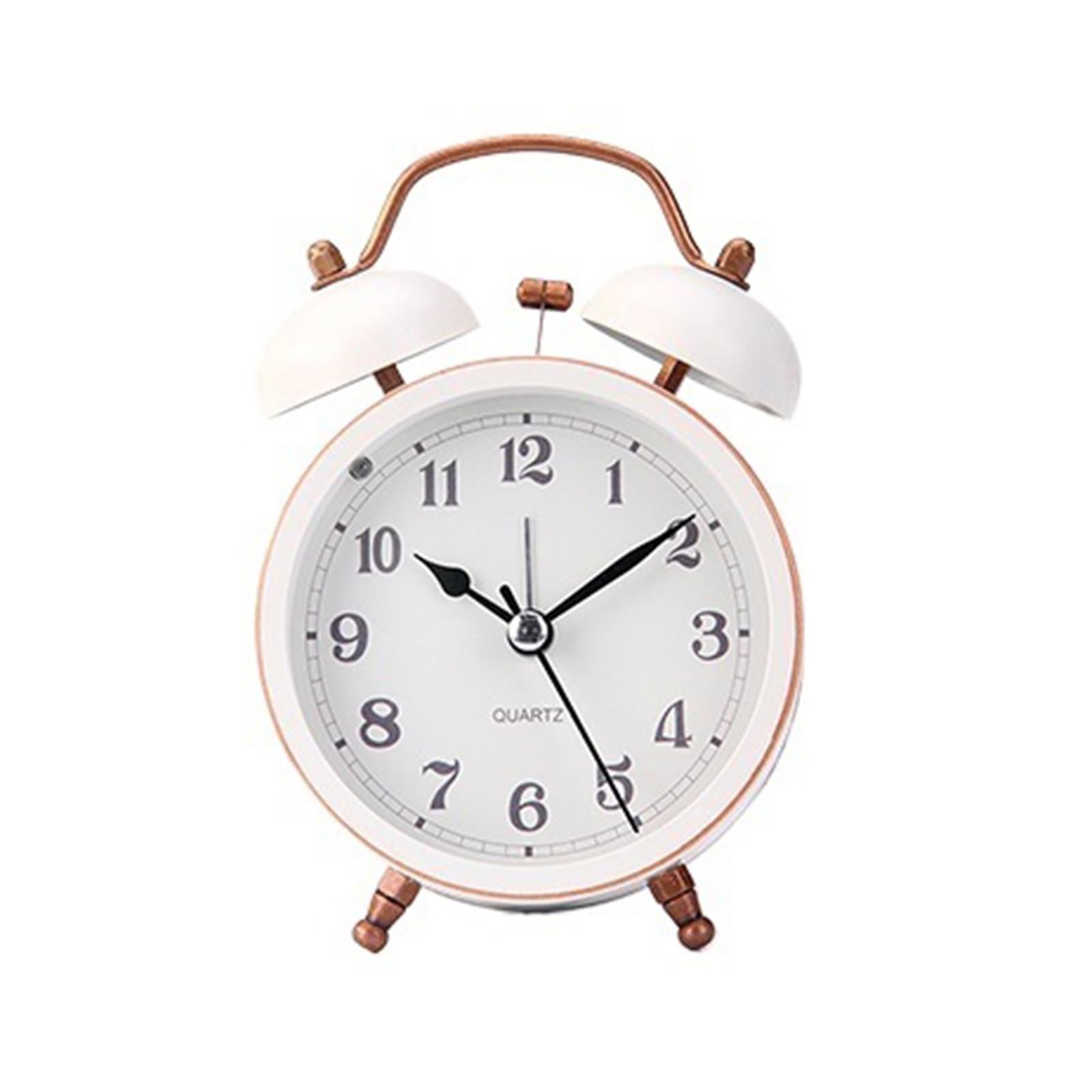 J9V4G6S3B5 Desk Clock Large Bell Metal Small Alarm Clock Belt Eye-lantern Mute Lounged Fashion Desk Bedside Wake Up analogue alarm clock