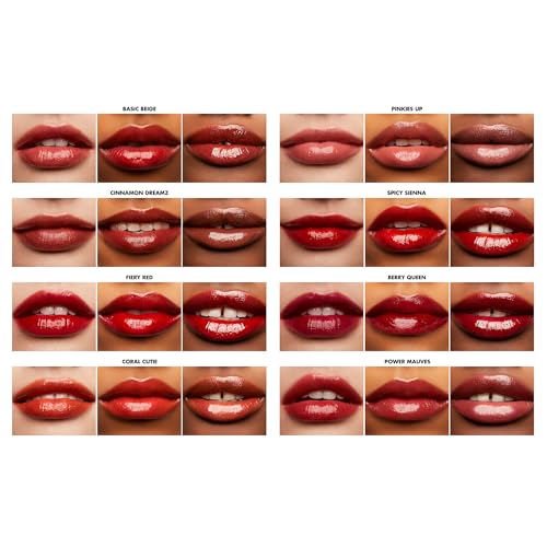 e.l.f. Cosmetics Glossy Lip Stain, Lightweight, Long-Wear Lip Stain For A Sheer Pop Of Colour & Subtle Gloss Effect, Fiery Red - Image 4