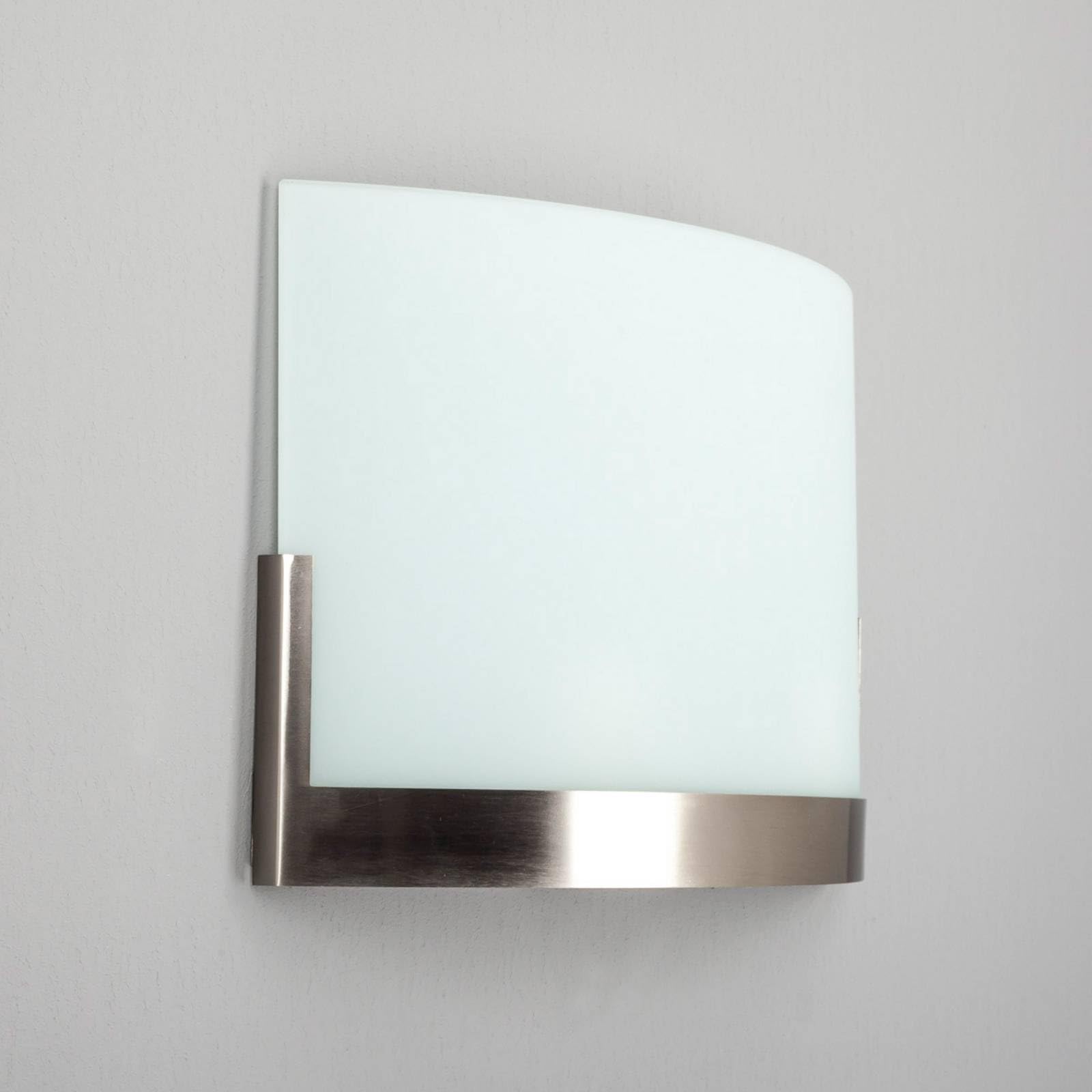 Lindby Glas Wandlampe 35 cm, Wandleuchte innen Innenleuchte Wand Metall 2x E27 max. 40W ohne Leuchtmittel Wandbeleuchtung Wohnzimmer Esszimmer