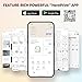 PRT Mini Sticker Printer, Portable Thermal Printer with 1 Roll Sticker Paper, Inkless Sticker Maker, Bluetooth Label Printer for Study Notes,Lists,Pictures,DIY Creations Printers for Home Use, Grey