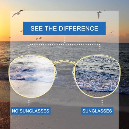 60-Pack Small Round Metal Sunglasses - 4 Colors (15 Each) | Wholesale UV400 Bulk4