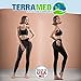 Terramed Advanced Graduated Compression Leggings Women - 20-30 mmHg Footless Microfiber Leggings Tights (Black, X-Large)