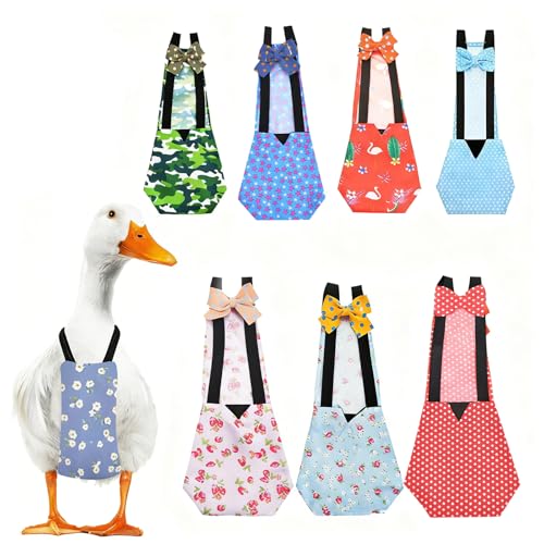 QBLEEV Duck Diapers for Pet Ducks & Chickens Reusable Chicken Diaper for Indoor Poultry Waterproof Breathable Baby Duckling Diaper with Elastic Straps for Ducks Chicks Hens Roosters