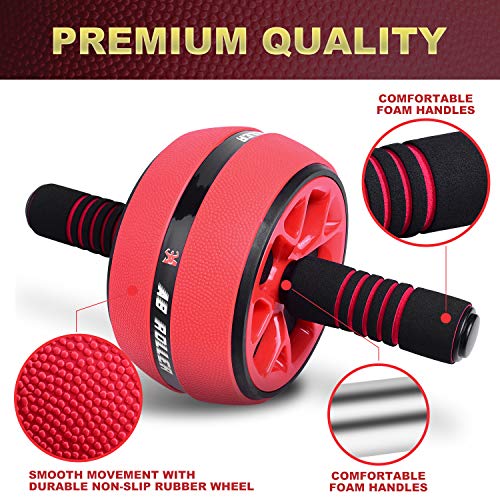 Jungle Ab Roller Wheel Workout Equipment - Ab Roller Wheel for Abdominal Exercise,Home Workout Equipment,Fitness Ab Roller for Core Workouts,Home Abdominal Exercise Equipment for Both Men Women… - Thumbnail 6