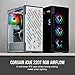 Corsair iCUE 220T RGB AIRFLOW Tempered Glass Mid-Tower Smart ATX Case - High Airflow - Three Included SP120 RGB PRO Fans - Black