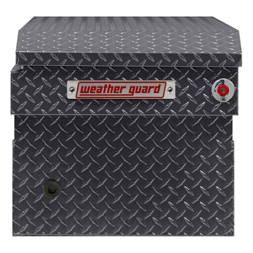 Image of Weather Guard Model 127-6-04 Saddle Box, Aluminum, Full Standard, Gunmetal Gray, 11.0 cu ft