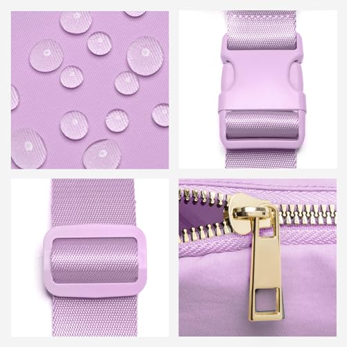 Gitus Belt Bag Fanny Pack Crossbody Bags with Initial Letter Patch Cute Stuff Birthday Gifts for Teenager Girls Trendy Preppy Stuff for Teen Girls Cool Stuff for Teens (Lavender-M)