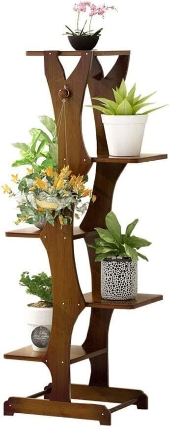 Support pour fleurs en bois résistant pour organiser vos pots de sol