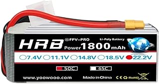 HRB 1800mah 6S 22.2V 50C Lipo Battery for Goosky RS4 ALZRC R42 500 RC Helicopter
