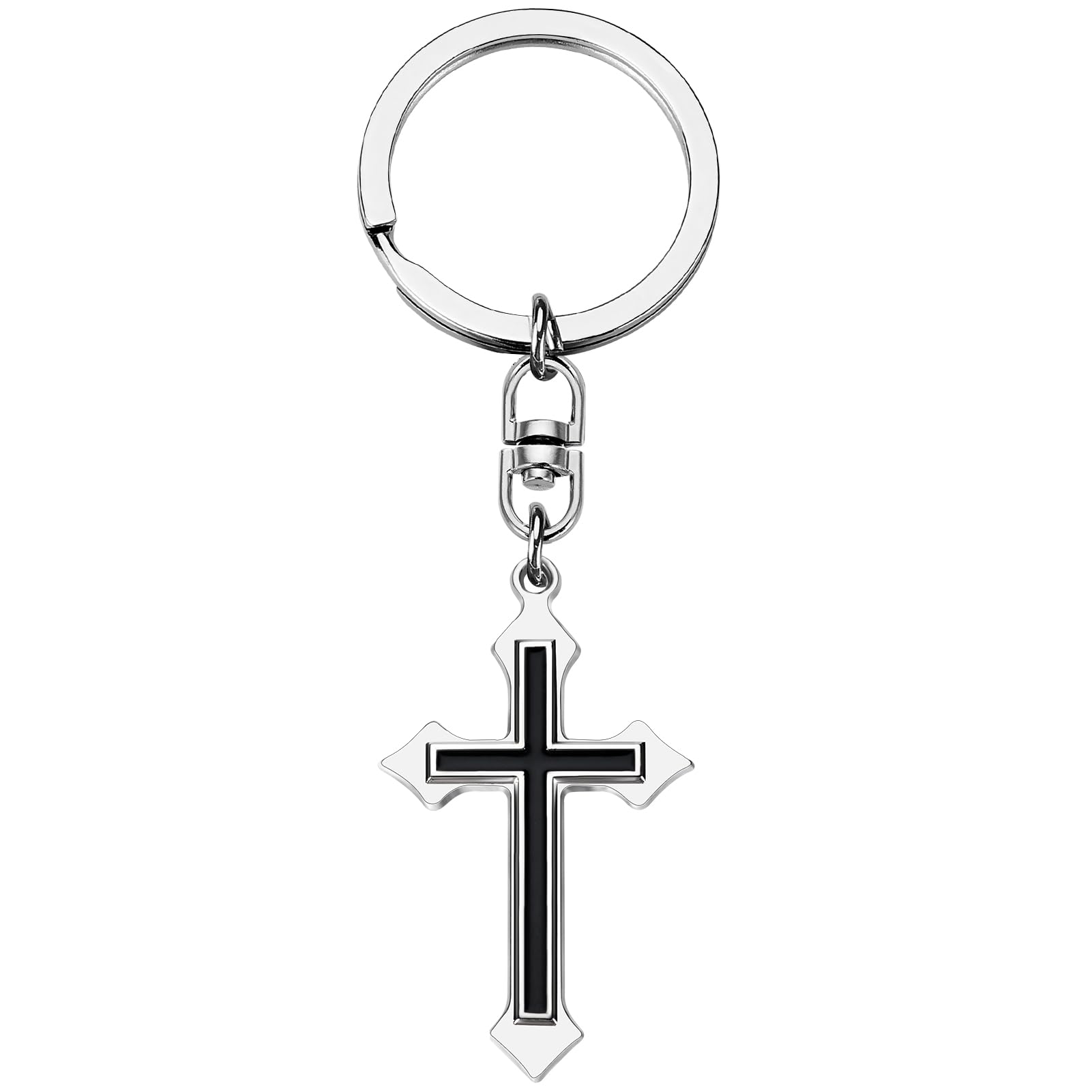 PLwelth Cross Keychain for Women Men Cute Christian Faith Keychain for Car Wallet Backpack Charm Accessory Gifts for Her Him