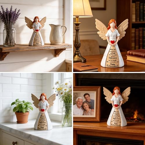hooppoo 2026 Happy Retirement Gift Angel Figurine for Woman - image 6