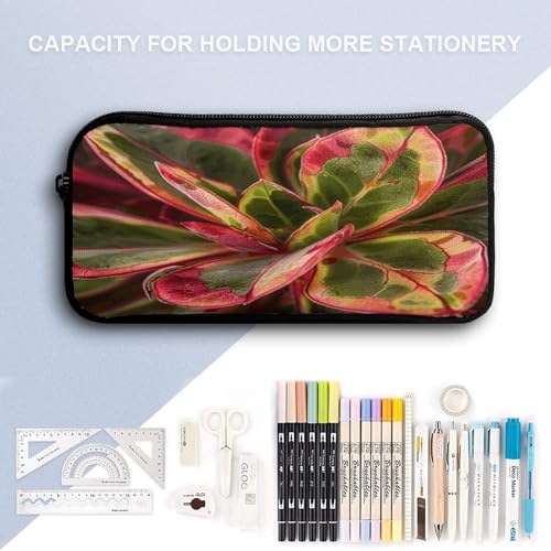 17-inch Backpack,Crossbody Lunch Bag,and Cosmetic Bags Suitable for Travel,business,casual,universal Succulent Plant Leaves Print Travel Backpacks for Men And Women4