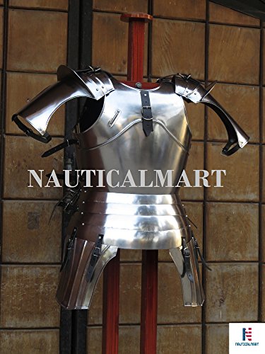 Halloween Reenactment Gothic Steel Front & Back Medieval Breastplate Cuirass