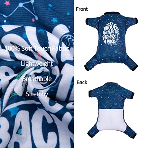 Image of CuteBone Small Dog Pajamas Shirt Stretchy Summer Puppy Pjs Soft Cat Onesies Pet Clothes for Daily Wear DA12XL