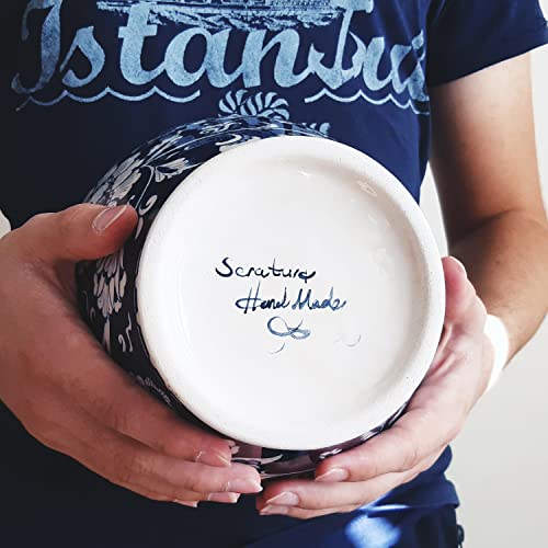 Exquisite Hand-Painted Blue and White Ceramic Ginger Jar – 15.7-Inch Chinoiserie Pottery Decor - Image 5