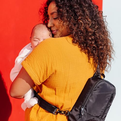 Moby Transit Cross-Body Bag - Sling Bag for Women and Men - Adjustable Straps to Custom-Fit - Black - Thumbnail 7