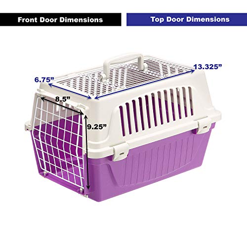 Ferplast Atlas Pet Carrier | Small Pet Carrier For Dogs & Cats W/Top & Front Door Access 19-Inch #TOP5