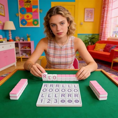 Mahjong Solo Practice Board con 24 ranuras miniatura 6