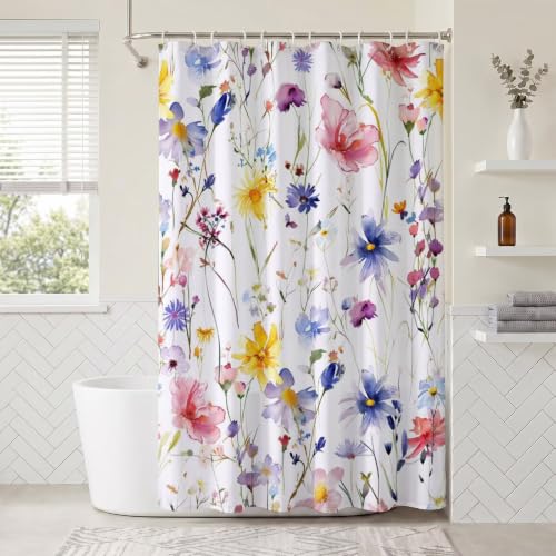 Rideau de douche imperméable en polyester lavable en machine - 2