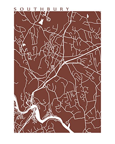 Amazon Com Southbury Map Print Handmade Products 51HLLkASplL 