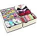 Produktbild Ticent Bra- und Unterwäsche-Schubladen-Organizer, zusammenklappbarer Schrankteiler und faltbare Aufbewahrungsbox für Socken, Krawatten, Schals und Taschentücher, 4er Set