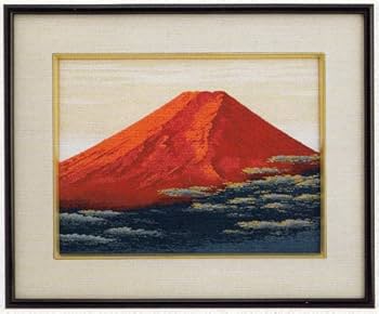 Amazon | 東京文化刺繍キット No164 金雲赤富士（3号）(Bunka