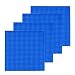 Building Bricks - 10" x 10" Blue Stackable Baseplate (4 Pack) Classic Baseplates Compatible with All Major Brands