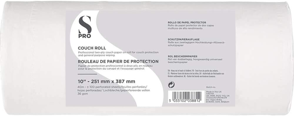 S-PRO White Couch Roll 10 Inch