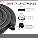 Premium Automotive Door Weather Stripping – Rubber Edge Trim Seal Strip with Side Bulb – Ideal for Cars, Trucks, RVs, Boats, and Home Applications