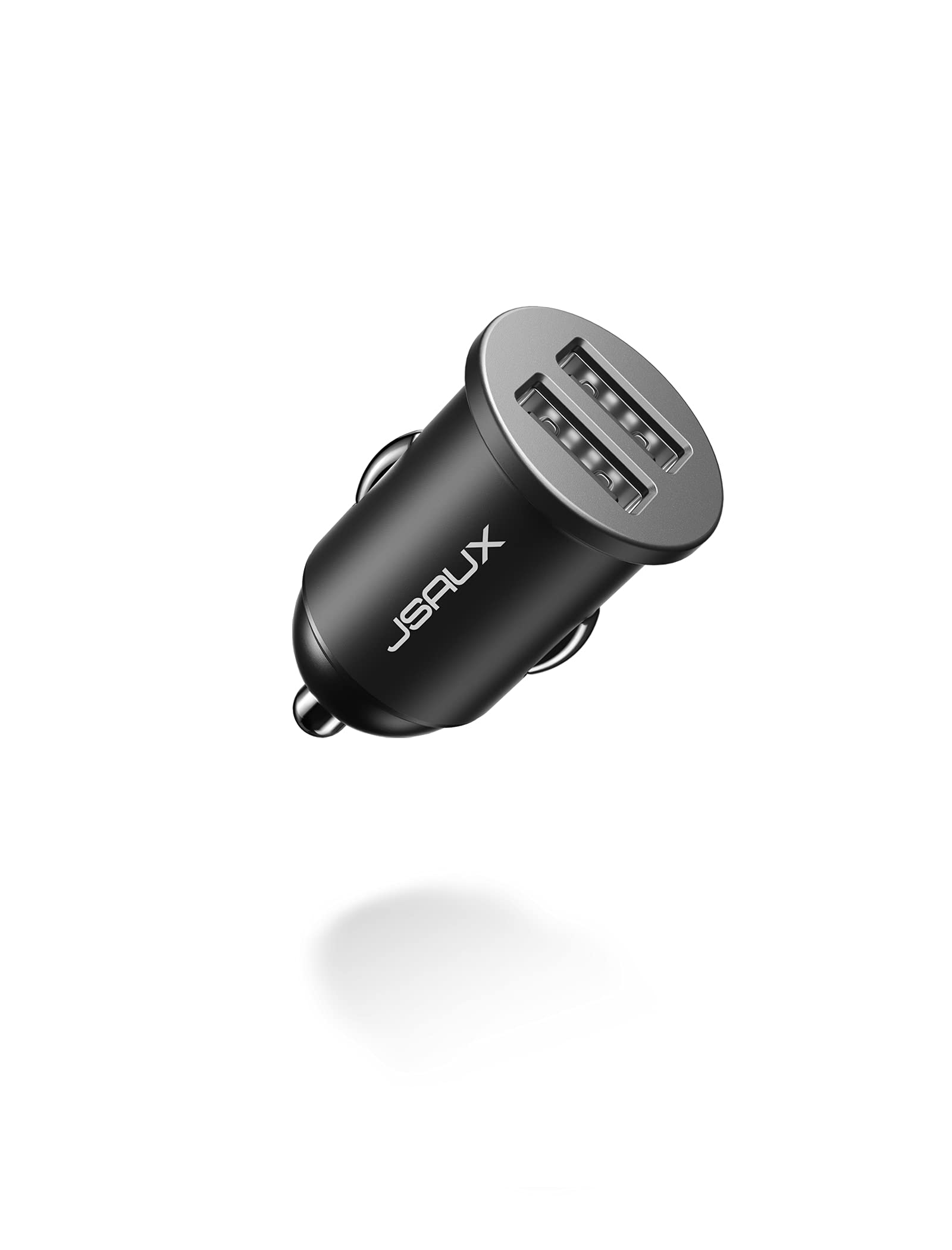 Mini Car Charger, JSAUX 24W Metal Dual USB Cigarette Lighter Charger  Fast Charging for iPhone 12 11 Pro Max/XR/XS/X/8/7/Plus, Samsung Galaxy S20
