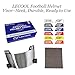 LeCool Football Visor – 3D Molded Curved Lens Technology, Wide Field Vision, Fits Youth & Adult Helmets (Silver)