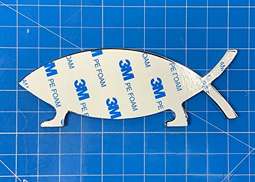 Image of Metal Darwin Fish Car Emblem