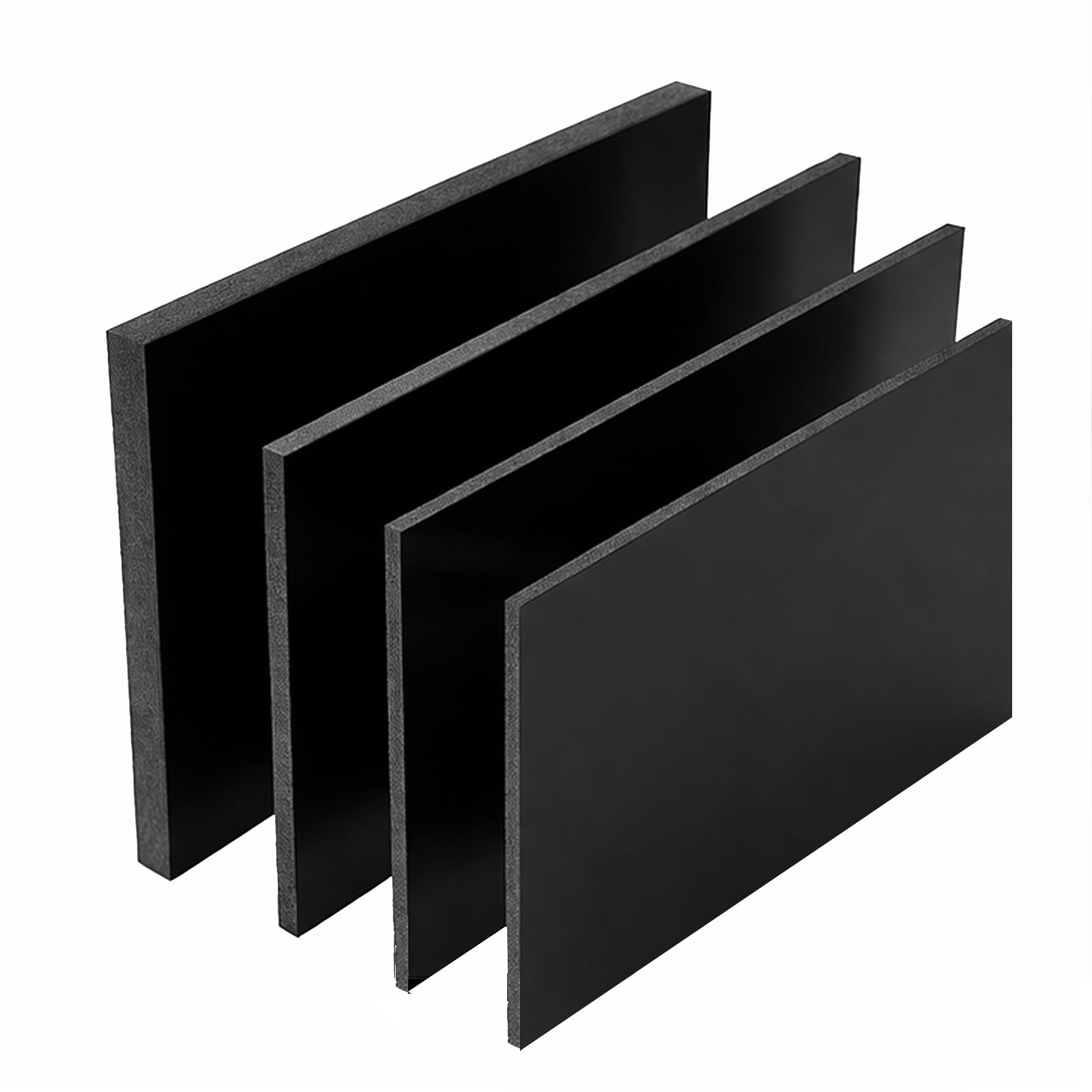 Lastra ABS Plastica Nera 250 x 250 mm Pannello Styrene Resistente e Robusta per DIY Bricolage Modellismo Montaggio Progetti Artistici Officina Casa Industriale,250mm*250mm*35mm