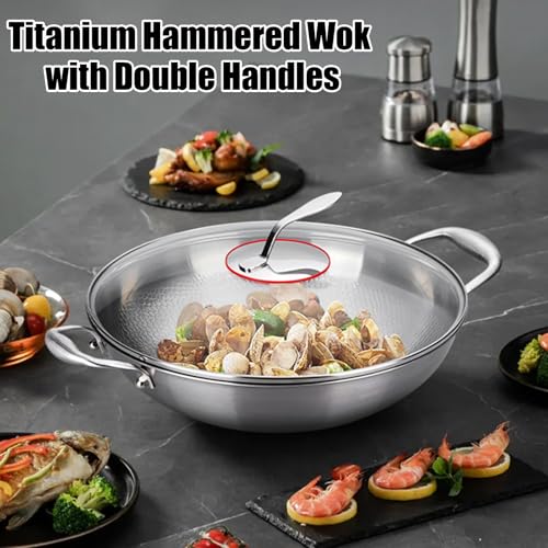 Set de 2 Piezas Wok Titanio 14 pulg y Sartén 10 pulg miniatura 4