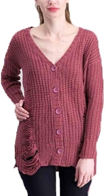 Amazon.com: Derek Heart - Suéter con cuello en V para mujer : Ropa, Zapatos  y Joyería
