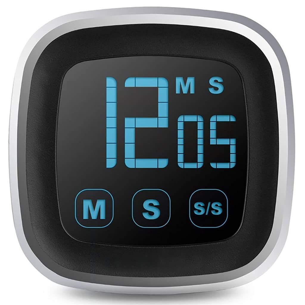 FDEFIRTFG Timer, Touch Screen Kitchen Digital Timer Stopwatch Alarm Clock Magnetic Gadgets