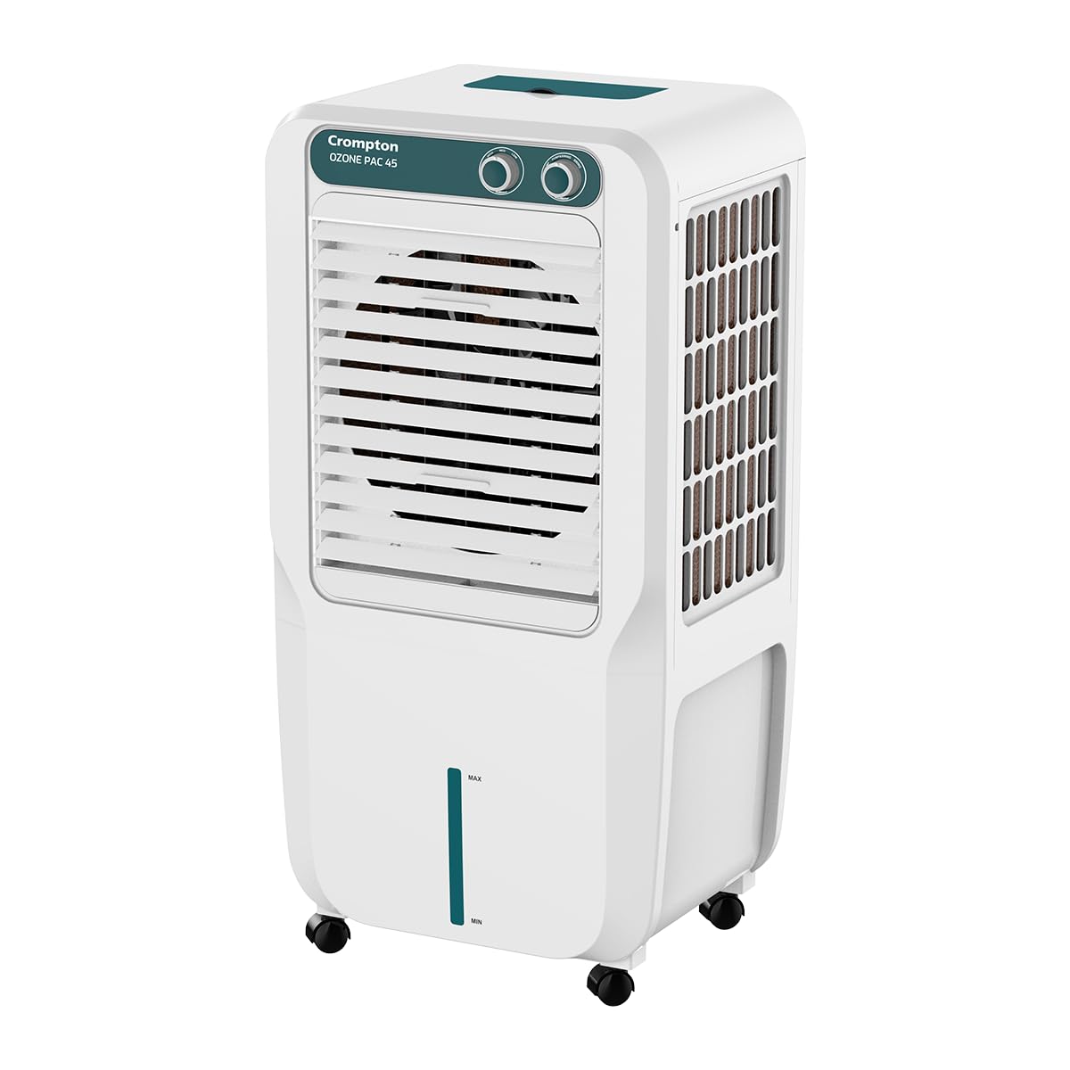 Crompton Ozone Personal Air Cooler 45L| High density honeycomb pad for cooling retention| Auto fill| Water level indicator| 4 way Air deflection| Ice chamber| Cooling mode & Auto Swing-image-15