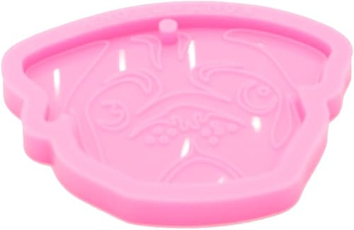 Miniatura 2 de Molde de silicona brillante para perros de resina brillante para bricolaje, llavero, joyería, molde epoxi, manualidades, manualidades, moldes para