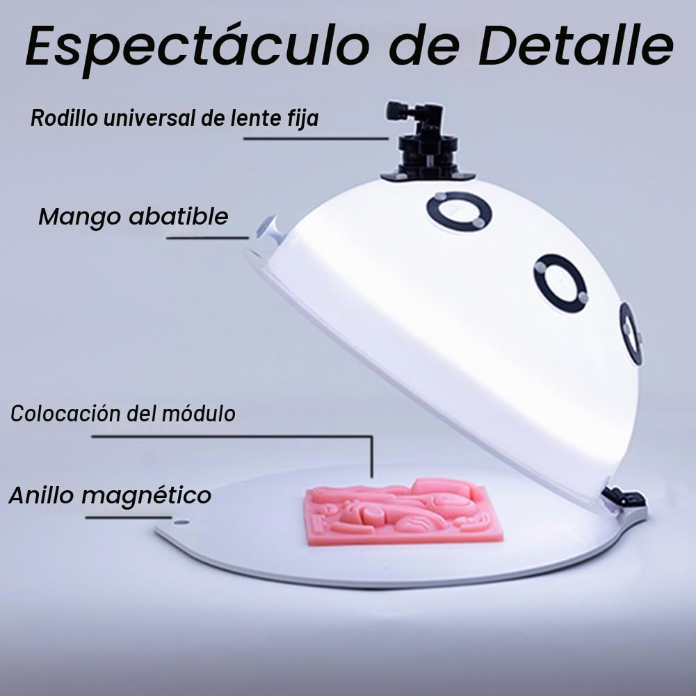 Kit de Caja de Entrenamiento Laparoscópico Simulado con Endoscopio y 4 Instrumento Quirúrgico y 5 Entrenamiento Módulos y Fuente de Luz para Aumentar la Experiencia Práctica en Cirugía 30°