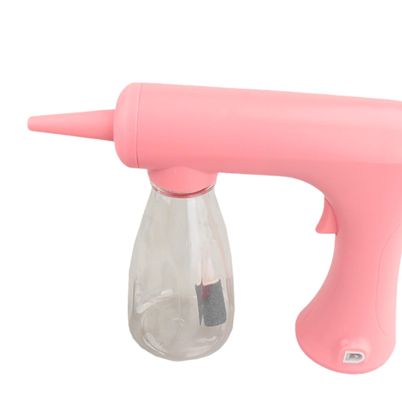 Schaummaschine mit USB Ladefunktion Und Spenderflasche – Einfach zu Bedienender Schaumerzeuger für Heißschaum, Ideal für Zuhause, Friseursalon Und Kos, Rosa