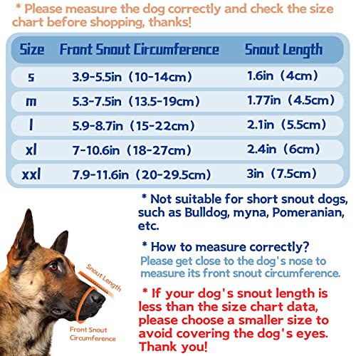Dog Muzzle, Breathable Soft Pet Muzzle For Large Dogs Anti Biting Barking Chewing, No Bark Air Mesh Dog Muzzle With Reflective & Adjustable Strap For Small Medium Large Sized Dog（Blue-S #TOP5