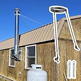 【 Large champ d'application 】 Convient aux poêles à bois, aux tuyaux d'évacuation des eaux pluviales, aux cheminées, aux chauffe-eau à gaz, aux chaudières, aux foyers, aux conduits de poêle, aux fourneaux et aux poêles dans les propriétés résidentielles ou les villas avec des toits en pente.
